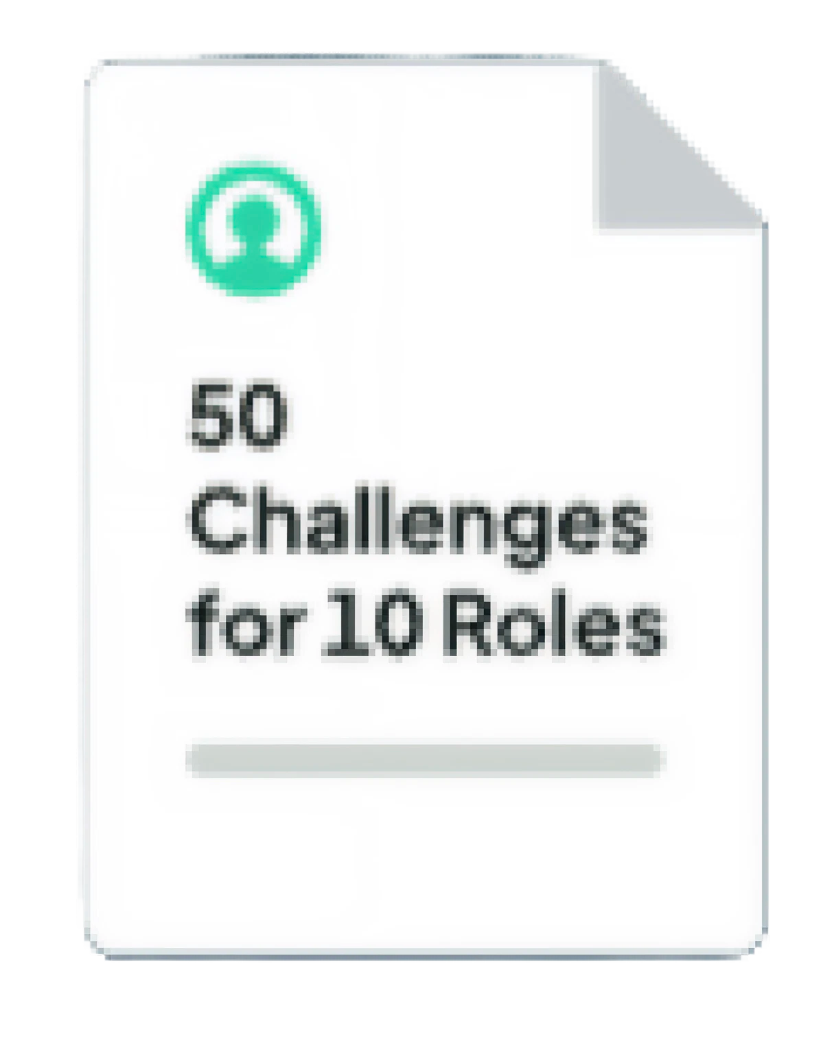 50 Challenges for 10 Roles card